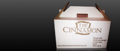 The Cinnamon Square take away menu